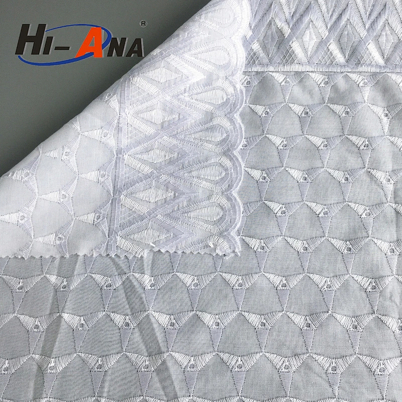 width 135cm 100% cotton lace fabric