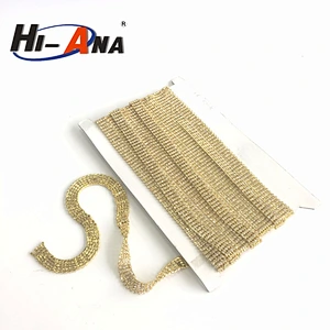 Our factories 20 years'experience Sparkly colour rhinestone cup chain