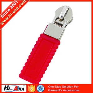 hi-ana zipper2 Over 500 designs colorful wholesale pvc zipper puller