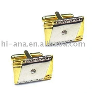 cufflinks button for shirt with rhinestone