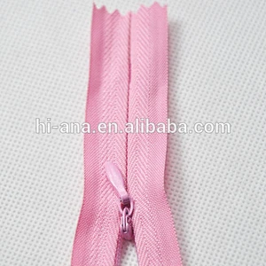 Invisible Nylon Zippers with Fabric Tape
