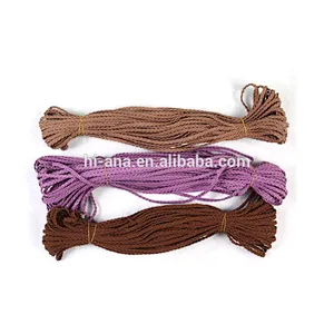 Manufacturers selling wholesale DIY accessories Korea velvet three shares braided imitation leather rope / collar / item rope
