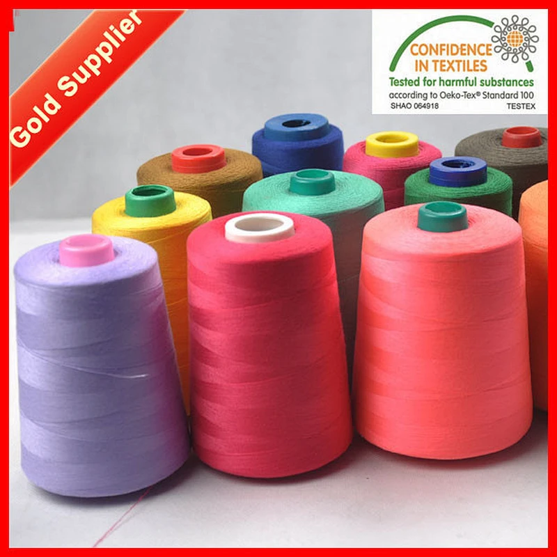 High Tenacity 100% polyester spun sewing thread