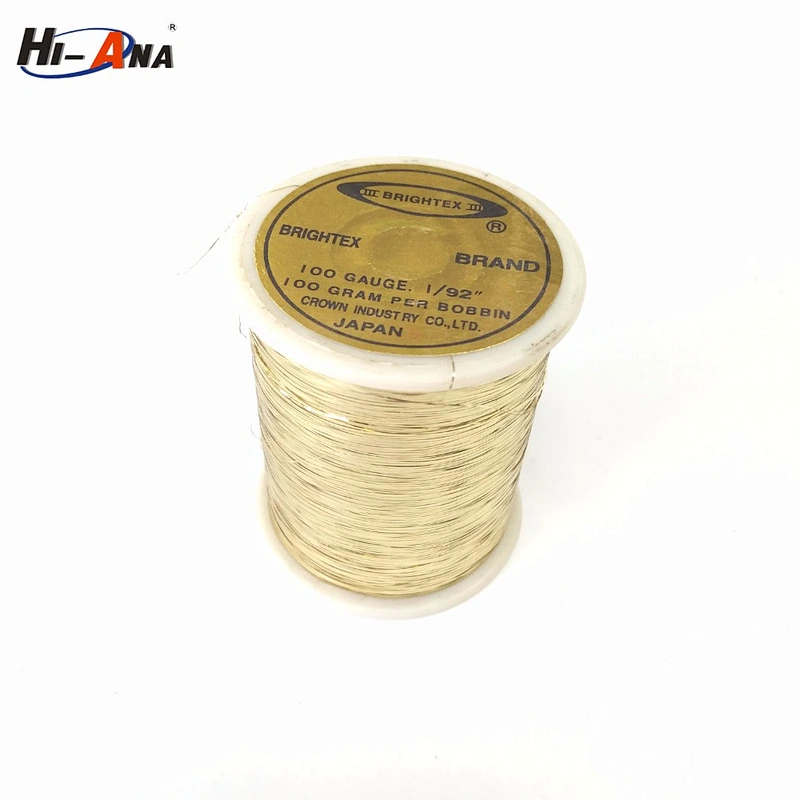 M Type Gold Color Metallic Thread