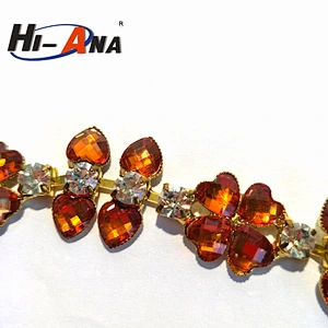 Your one-stop supplier multi color rhinestone shoes chain