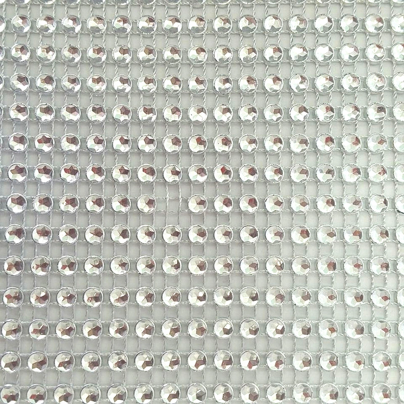 24 line rhinestone mesh trims with plastic base