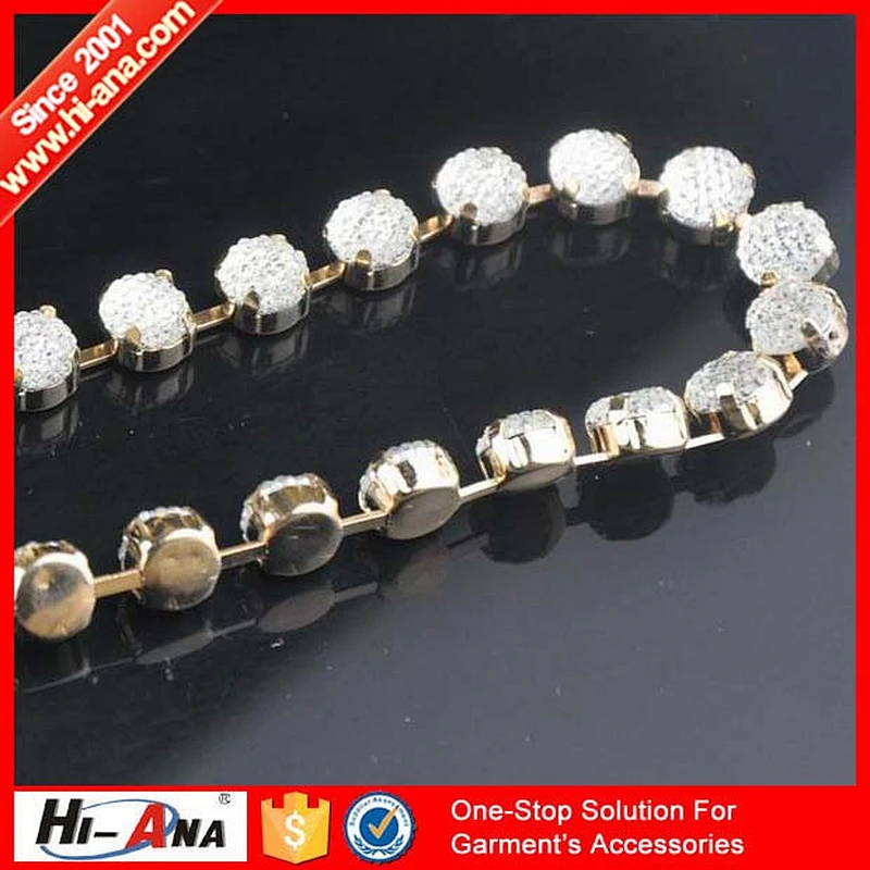hi-ana rhinestone1 High quality dry fit customization low prices bridal rhinestone trimmings