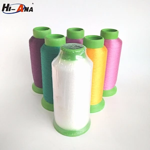 Custom made print logo Top quality wooly nylon thread