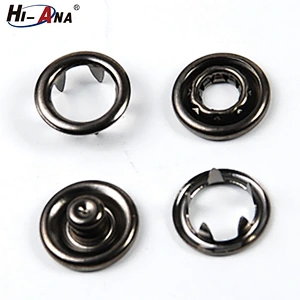 hi-ana button2 ISO 9001 Factory Ningbo four part prongs snap button