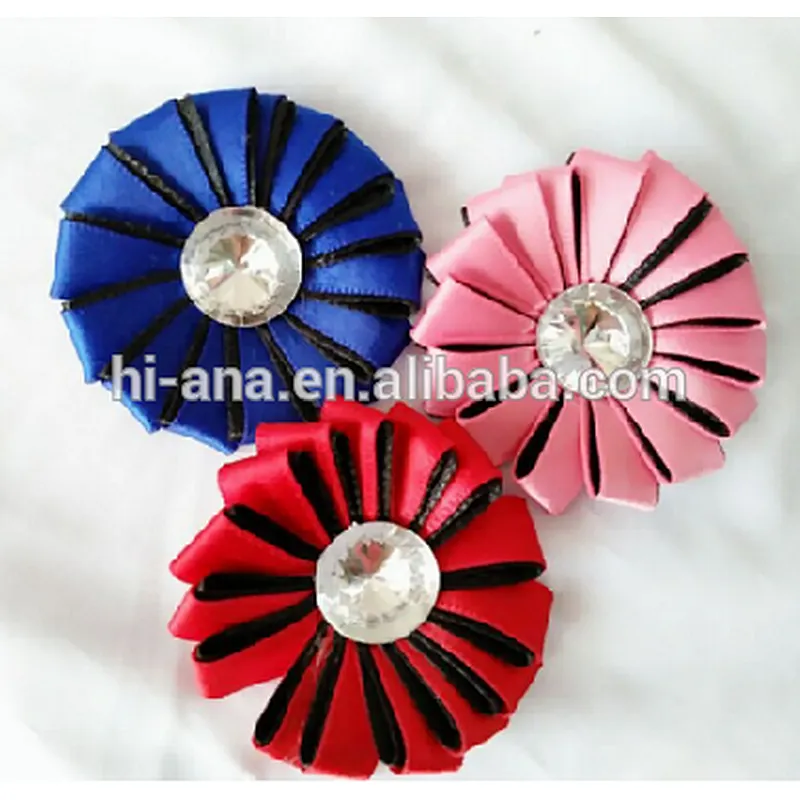 hi-ana artificial flower Ribbon hand stitching and drilling flowers decorated flower headdress