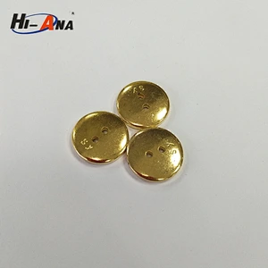 2 hole ABS plastic gold plating buttons