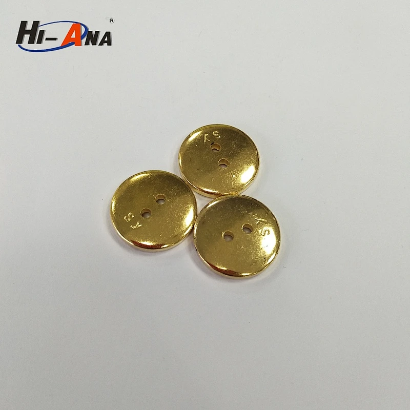2 hole ABS plastic gold plating buttons