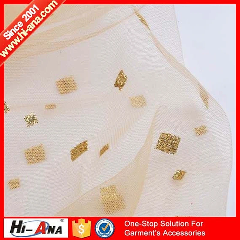 hi-ana fabric3 Manufacturing oeko-tex standard Cheaper sequin net embroidery fabric