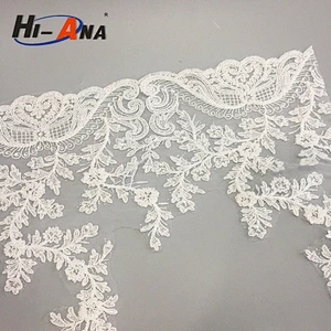 20 QC staffs ensure the quality Finest Quality indian lace embroidery fabric