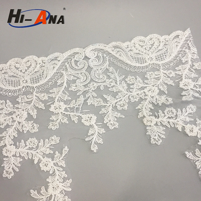 20 QC staffs ensure the quality Finest Quality indian lace embroidery fabric