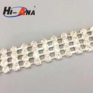 24 hours service online Custom Gift stretch rhinestone trim