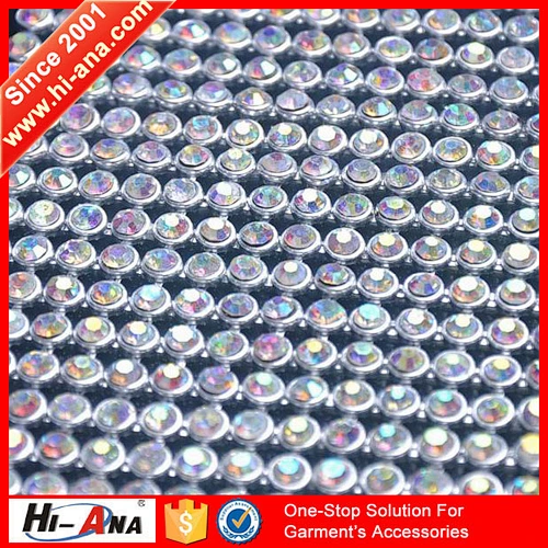 hi-ana trim1 One to one order Fashion decorative rhinestone fabric trim