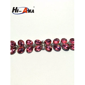 hi-ana rhinestone1 Top quality control Fancy crystal rhinestone chain trimming