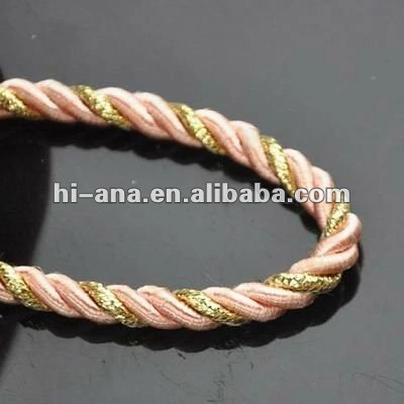Dia:5mm Fashion Decorative rope for curtain China supplier