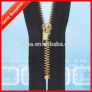 No 3 Brass Zipper Auto-Lock