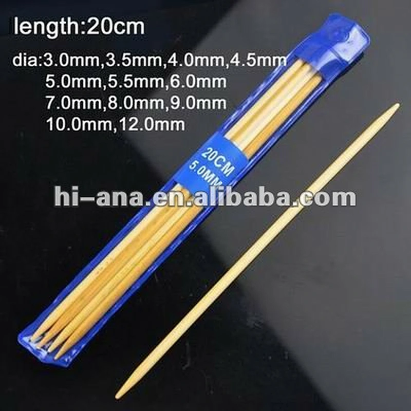 bamboo knitting needles with Double pointed