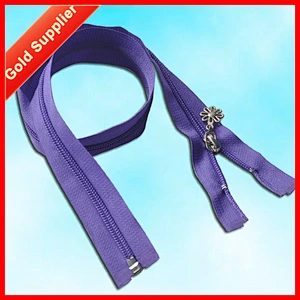 Over 15 Years experience Wholesale no minimum colored double-sided zipper for jackets