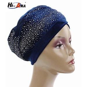 New Design Long Velvet Head Wrap Women Turban Hijab Headscarf