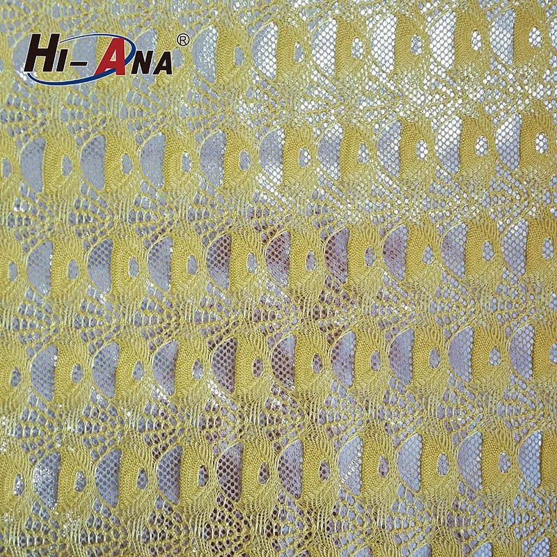 hi-ana fabric Strict QC 100% Good supplying polyester Composite Gilding fabric