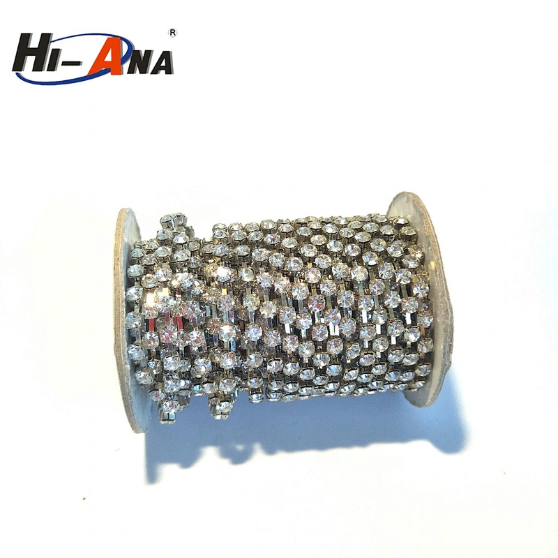 hi-ana rhinestone1 Rapid and efficient cooperation Cheaper 6mm rhinestone cup chain