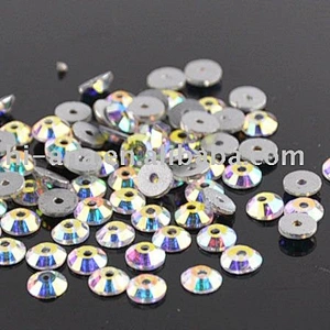 hot fix rhinestone with middle hole