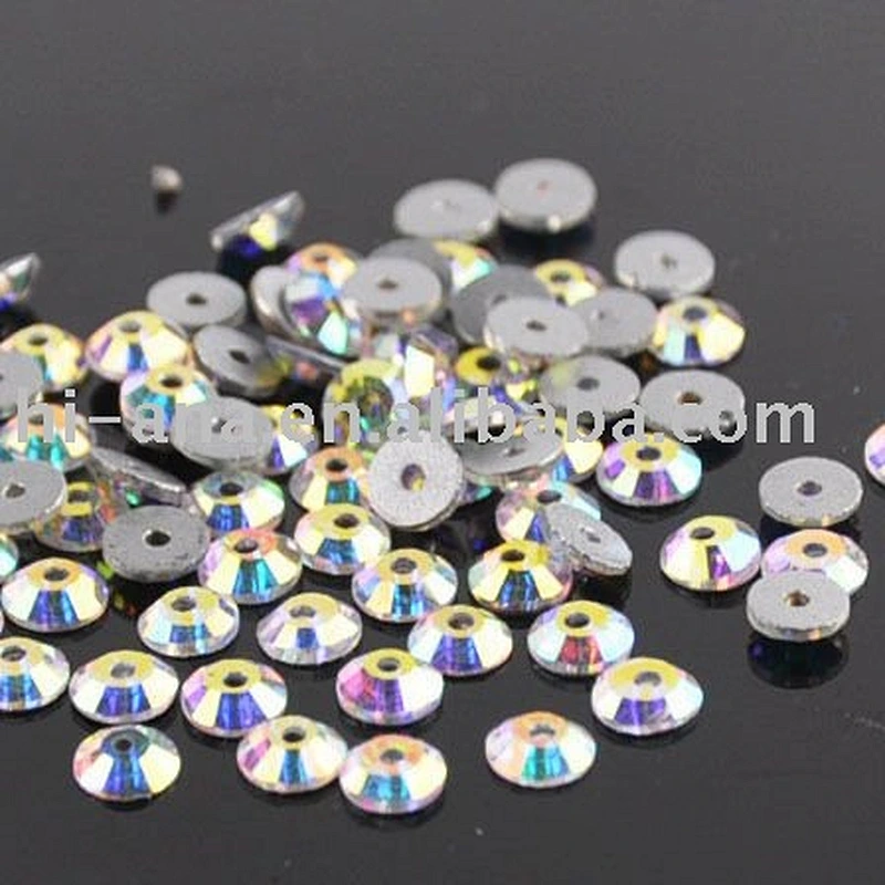 hot fix rhinestone with middle hole