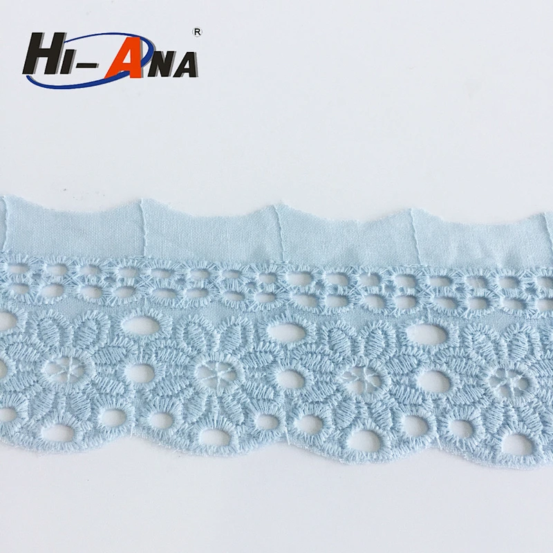 white cotton lace fabric