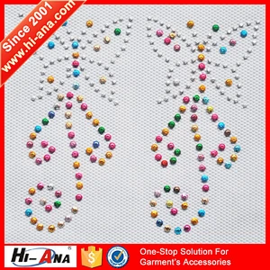 20 QC staffs ensure the quality Color brilliancy rhinestone transfers designs