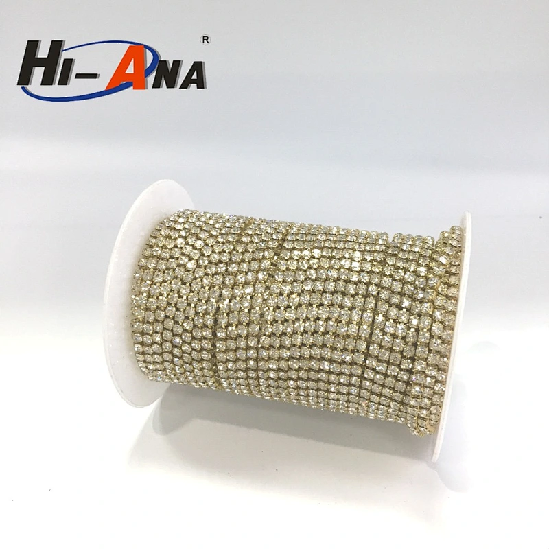 hi-ana rhinestone3 Stict QC 100% Good Price colour rhinestone cup chain