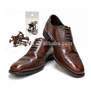 Lazy shoelace silicone-free tie-free black-brown adult male free shoes lace