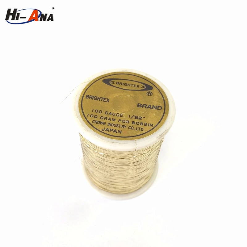 M Type Gold Color Metallic Thread