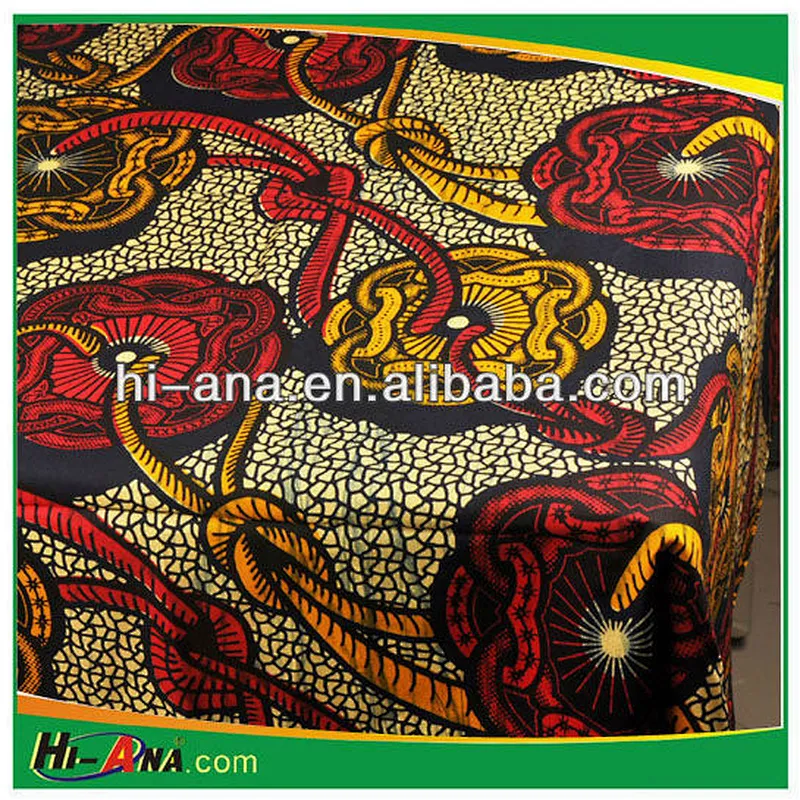 100% cotton wax fabric/african wax print fabric