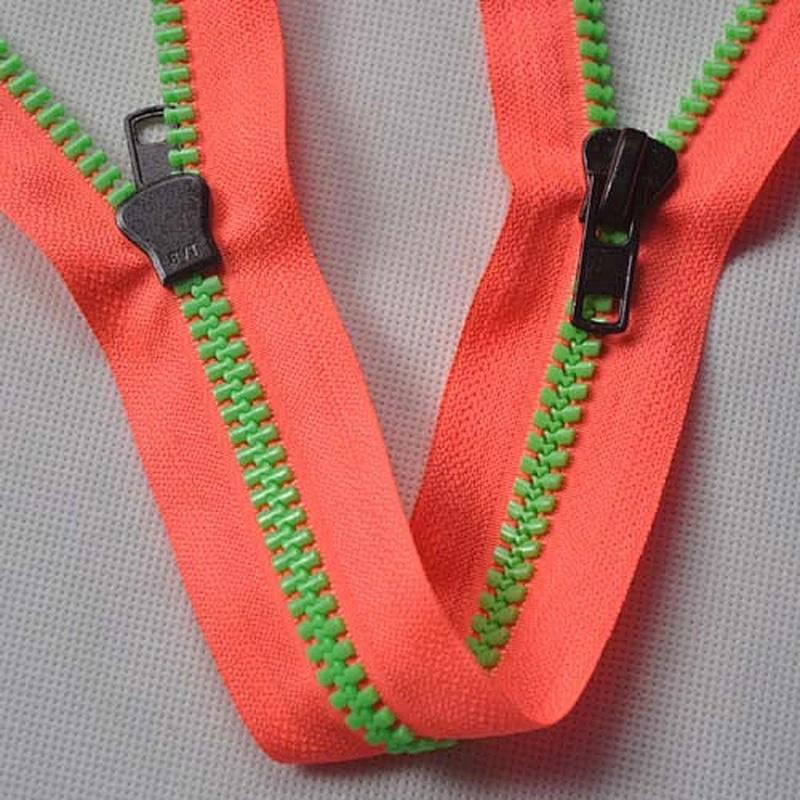 Open End Zipper Double Teeth
