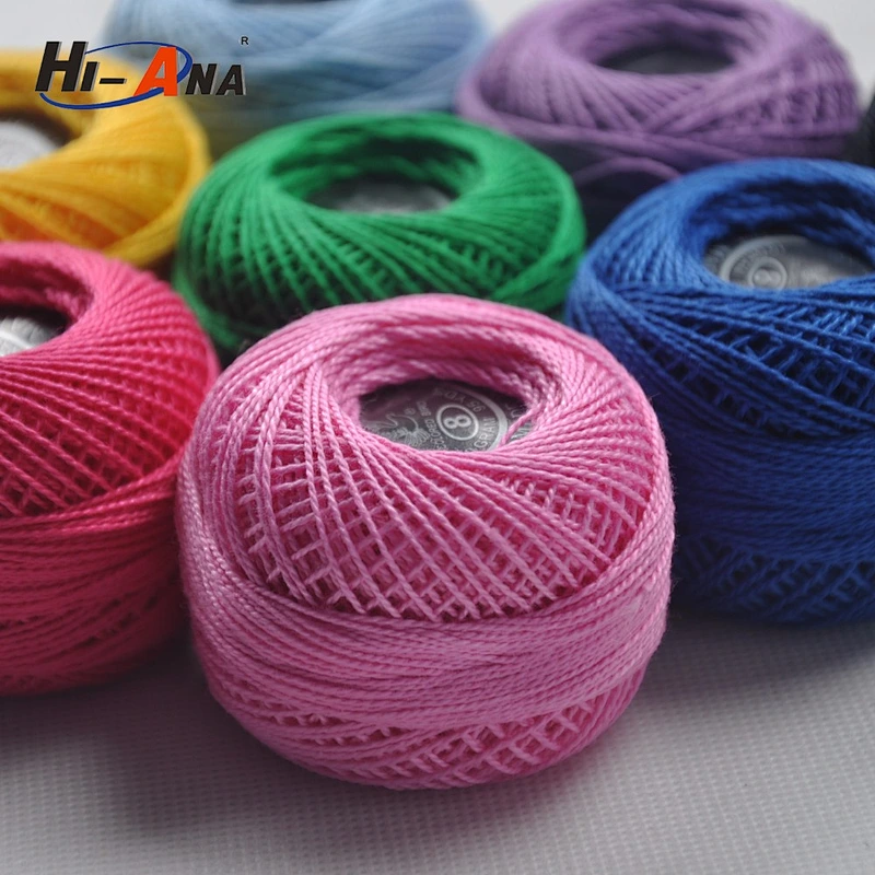 20 QC staffs ensure the quality home using cotton perle thread