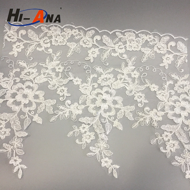 hi-ana lace Over 800 partner factories Good Price wedding white lace fabric