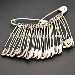 Wholesale 00 Nickle Free Silver Metal Steel Safety Pin