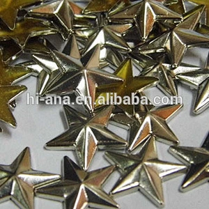 metal star studs