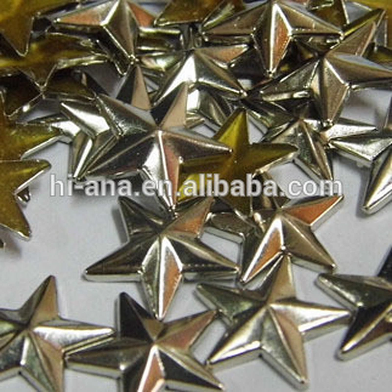 metal star studs