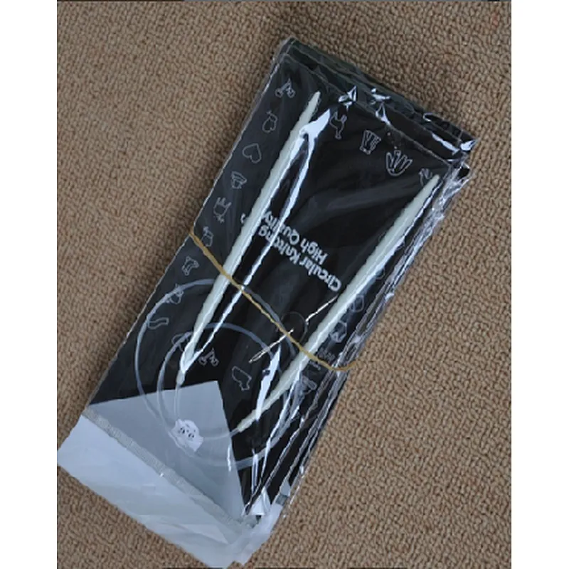 Magnetized circular knitting needle set