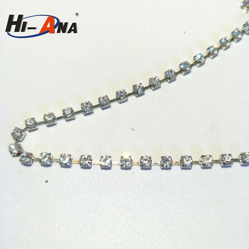 hi-ana rhinestone1 Rapid and efficient cooperation Cheaper 6mm rhinestone cup chain