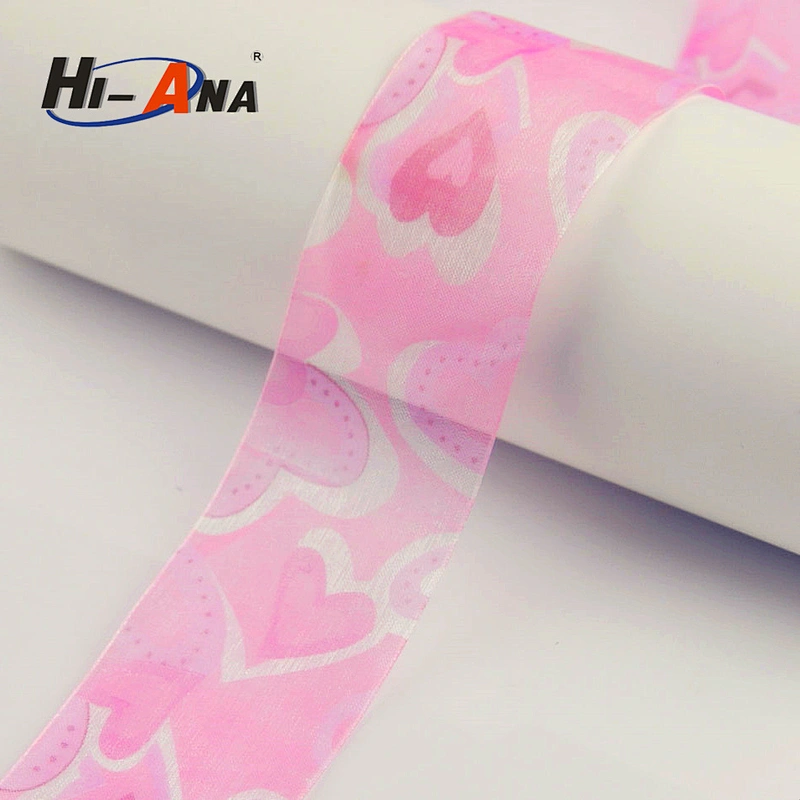Direct factory prices Customized fashion flame print ribbon