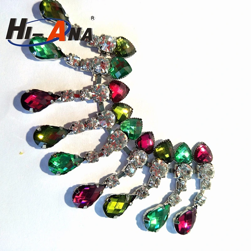 Cheap price china team wholesale different style rhinestone trim by the yard