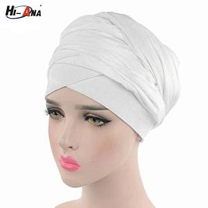 HI-ANA New african headtie velvet beaded turban for women