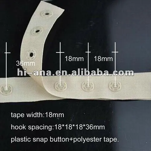 snap button tape size 18x18x18x36mm