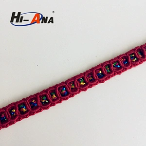 hi-ana trim2 Global brands 10 year new style gold trimming lace